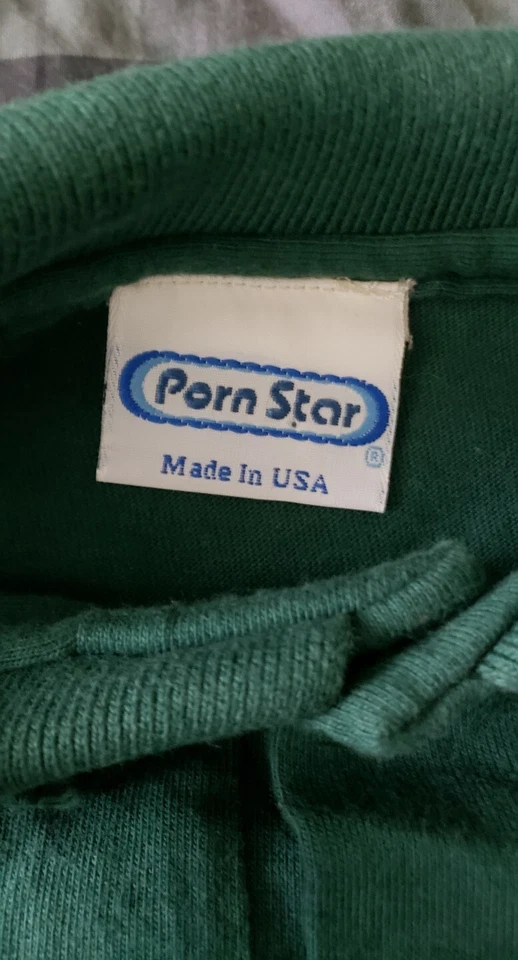 PORN STAR Clothing Logo Green XL Polo Shirt * Super Rare! *Vintage Skateboarding - Image 3 of 4