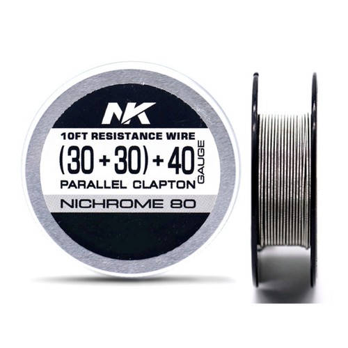 NK Ni80 Fused Clapton Wire Alien Nichrome 80 10ft/Spool Tri Cores Parallel DIY - 第 1/24 張圖片
