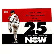 Jonathan Papelbon 2007 Topps Generation Now Insert #505 MLB Boston Red Sox