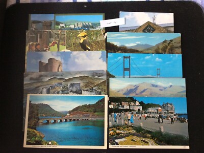 Alte Postkarten - Auswahl von 10 - Wales (Lot 9)