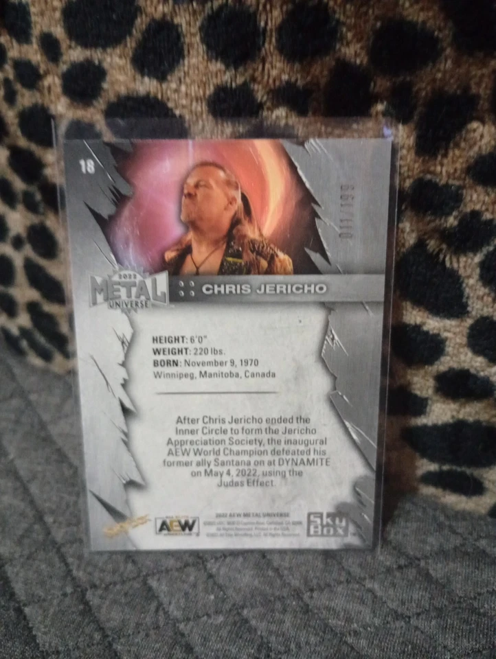 A1 2022 AEW Metal Universe #18 Chris Jericho /199 - Image 2 of 2