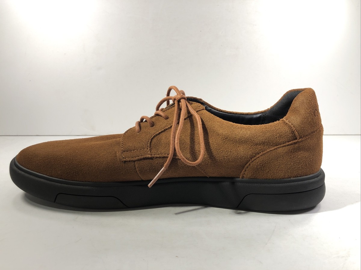 New Calvin Klein Men\'s Gleyber Silky Suede Russet Lace Up Casual Shoes Size 11 NEW Calvin Klein Gleyber SIlky Suede Sneaker Mens SZ 10 In  main image 3