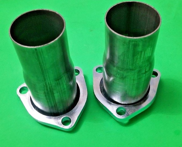 2.5" BALL HEADER TO 2.25" 409 STAINLESS 3 BOLT HEADER COLLECTOR SOCKET