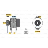 Bosch Generator Lichtmaschine 90A 14V FüR Nissan Patrol GR V Wagon Y61 Terrano