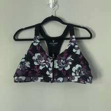 Skechers women  s GoFlex Front Zip Sports BRA Workout in Orchid size xl