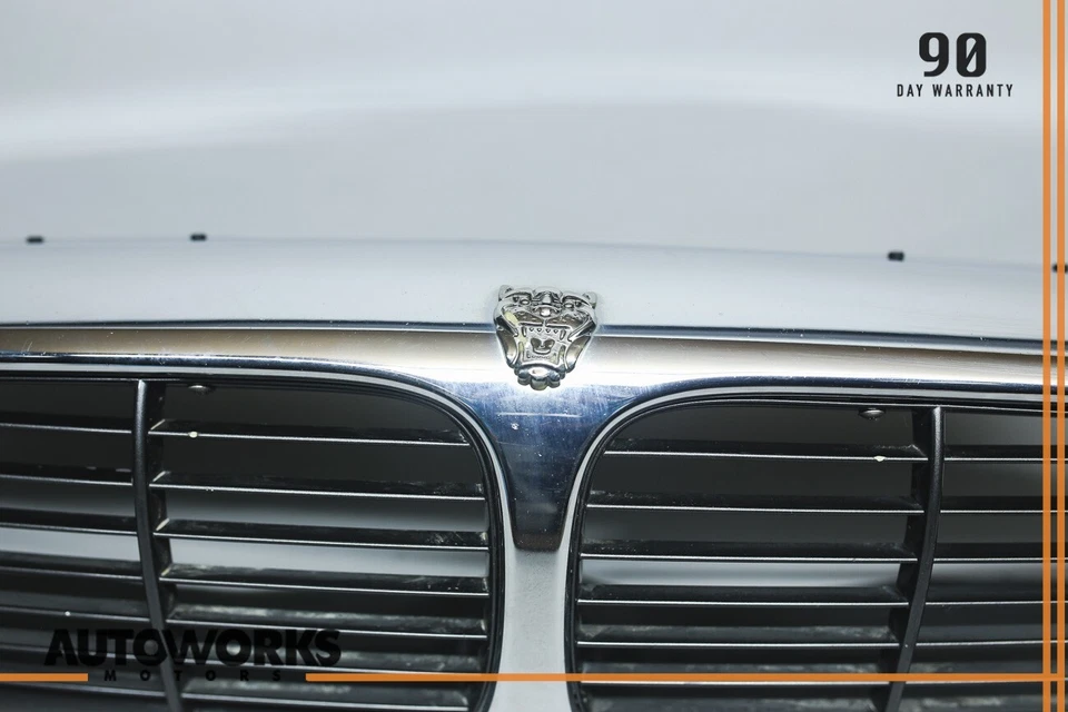 04-07 Jaguar X350 XJ8 Vanden Plas capó central radiador rejilla panel cromo OEM Foto 4 de 4