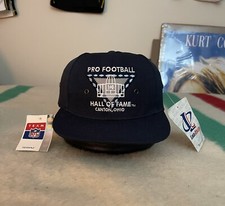 Vintage 90s Logo Athletic Football Hall Of Fame Canton Ohio Strapback Hat New