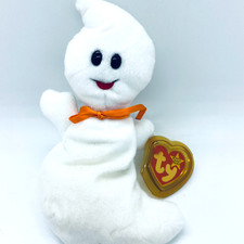 Spooky Ghost VTG Rare Retired 1995 4 Gen. Ty Beanie Babies Mint Tag