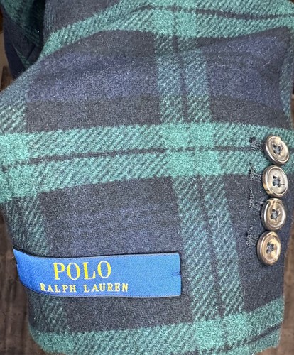 Polo Ralph Lauren Men's Modern Wool Plaid Twill Sport Coat - 46R - Picture 7 of 11