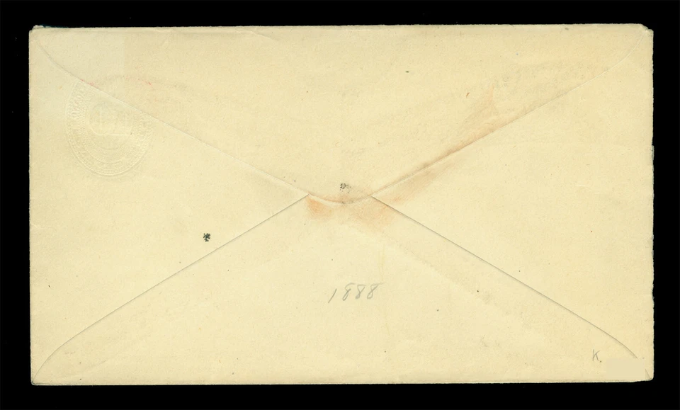 墨西哥 1894 年 WELLS FARGO EXPRESS 15 克拉 + 10 克拉 VF 盖从 Zacatecas 到 Puebla — 第 2/2 张图片