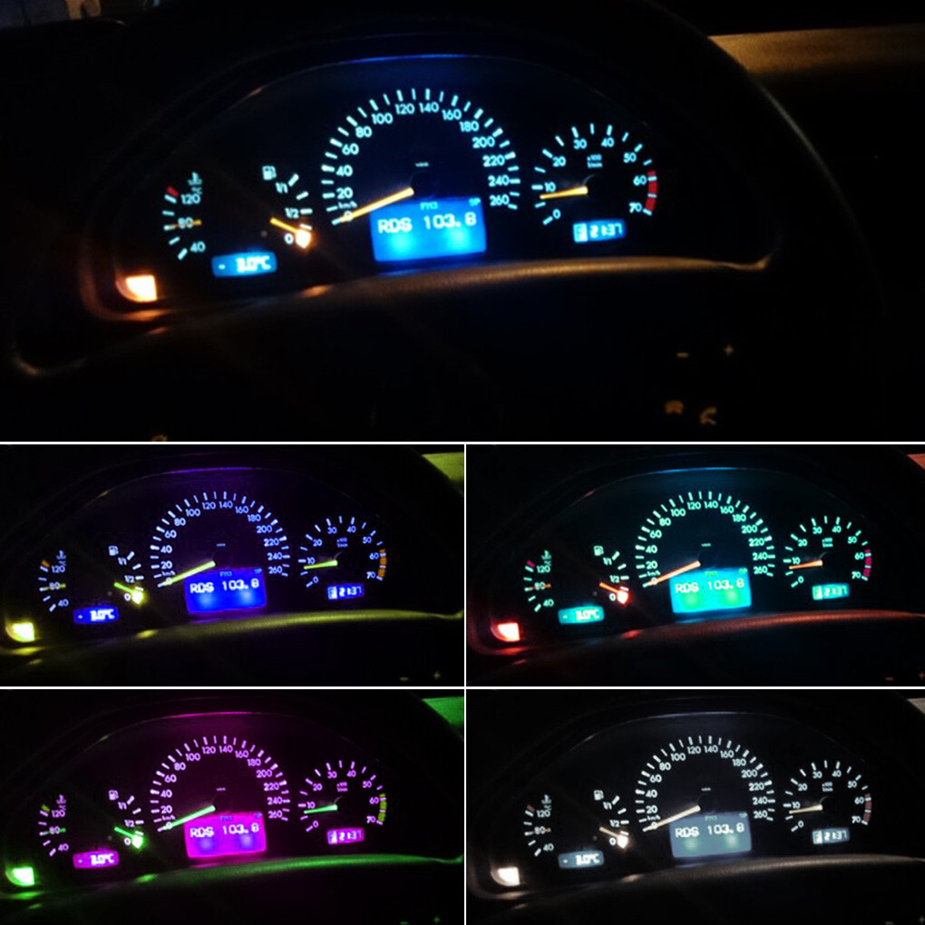Kit LED Bleu Haute Puissance Pour éclairage Du Compteur De Vitesse Mercedes Classe E S210/W210 – Neuf, Marque Recambo