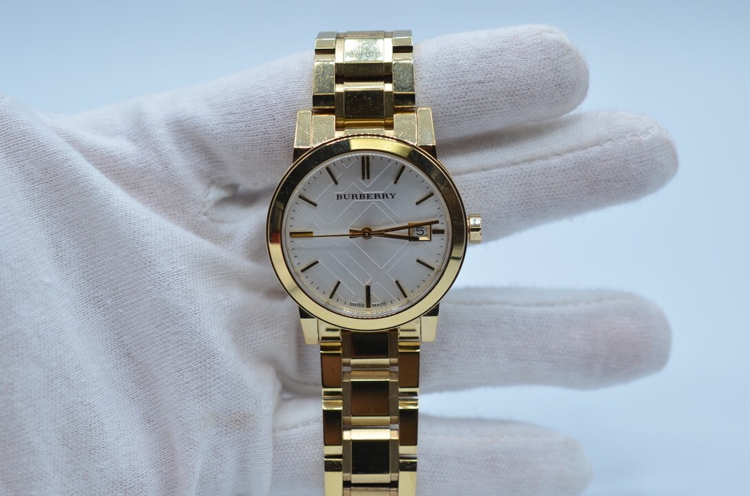 Burberry Gold and Gray Women\'s Watch Burberry BU9214 Silver-Gold Tone Women main image 3