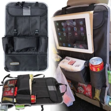 Car Seat Back Organizer Multi-Pocket Storage Bag Oxford Cloth Bag Anti-Kick Pad