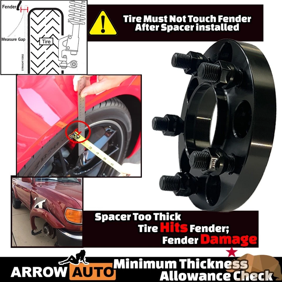 4x 20mm 5x120mm Hub Centric Adapter Spacer Fit Regal/CTS/Camaro/Impala/Malibu — 第 3/4 张图片