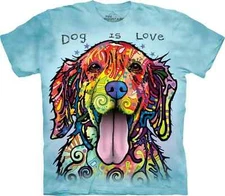The Mountain Russo Dog Is Love T-Shirt New SM - 5X