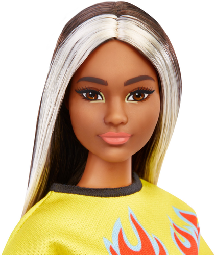 Fashionistas Barbie Doll #179 Curvy with Long Highlighted Hair - Picture 7 of 10