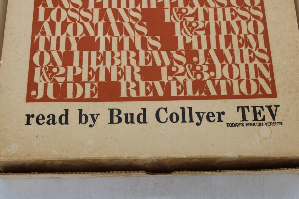 The New Testament 10” Vinyl Records By Bud Collyer American Bible Society Braill Foto 2 de 4