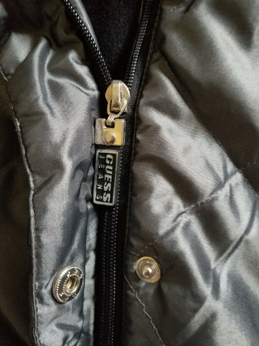 GUESS JEANS Fleece Lined Jacket - Puffer Style - Slate Grey - Picture 4 of 6