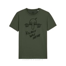 Kilroy Was Here WW2 Army War Doodle Graffiti Normandy Mr Chad T-Shirt