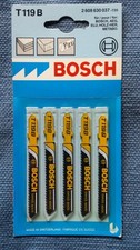 Bosch Stichs&auml;gebl&auml;tter T 119 B, Holz u Plexi, Hersteller-Nr.: 2 608 630 037-720