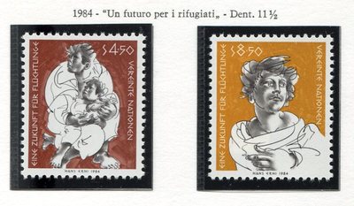 19333) UNITED NATIONS (Vienna) 1984 MNH** Refugees