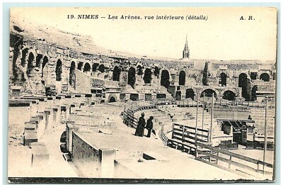 S03-1277, NIMES, LES ARENES, INTERIEURE, * 100-YEAR-OLD POSTCARD