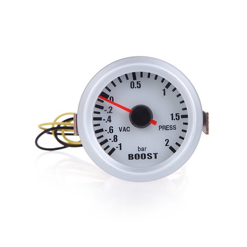 Turbo Boost Vacuum Press Gauge Meter for Auto Car 2" 52mm -1~2BAR Blue LED Light - Picture 5 of 7