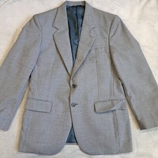 John Alexander Men's Sport Coat Blazer Two Button Gray Classic VTG