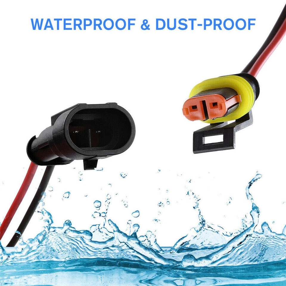 2/3/4/6-Pin Way Car Waterproof Male Female Electrical 18AWG Wire Connector Plug - Image 4 of 4