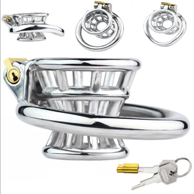 Girdle Design Metal Chastity Cage Stainless Steel Small Male Stealth Lock Device