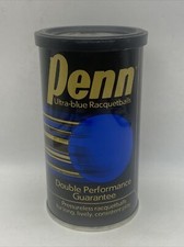 Vintage Penn Ultra Blue Raquetballs Sealed Metal Can of 2 Balls Unused NOS