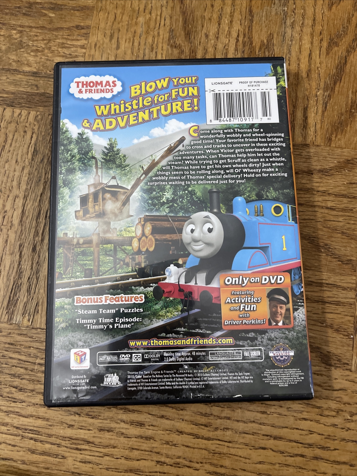 Thomas And Friends Wobbly Wheels And Whistles DVD 884487109117 eBay