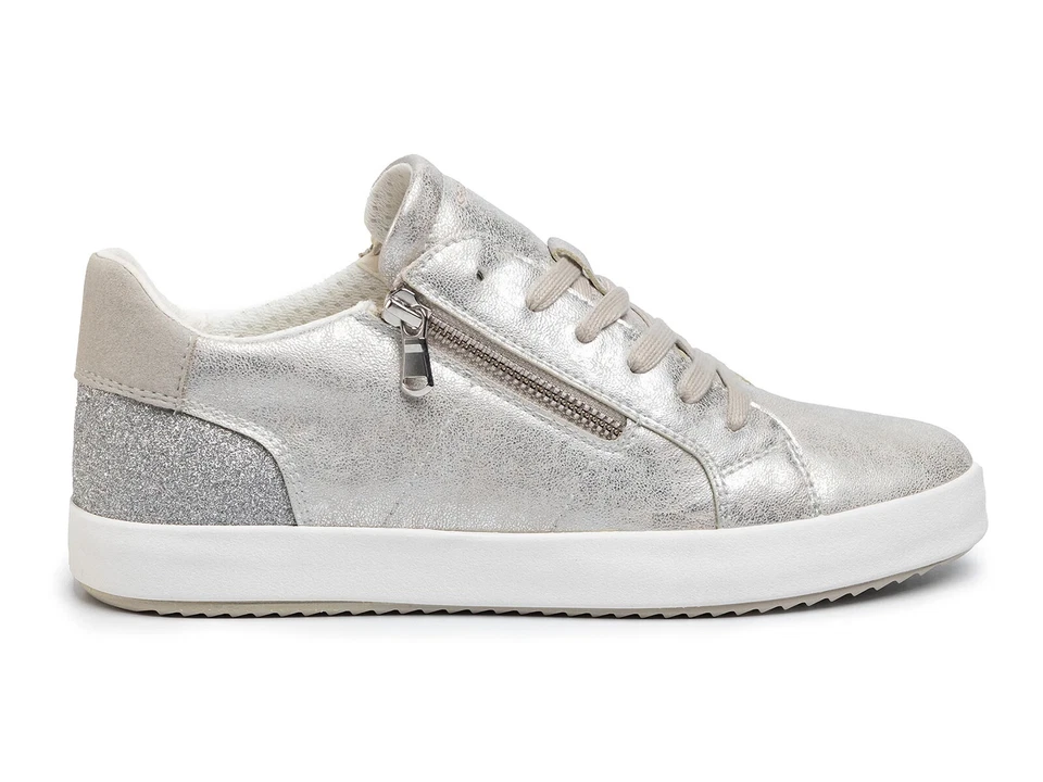 GEOX SCARPE SNEAKERS DONNA ESTATE D026HA 0PVEW C1007  BLOMIEE ARGENTO - Immagine 2 di 4