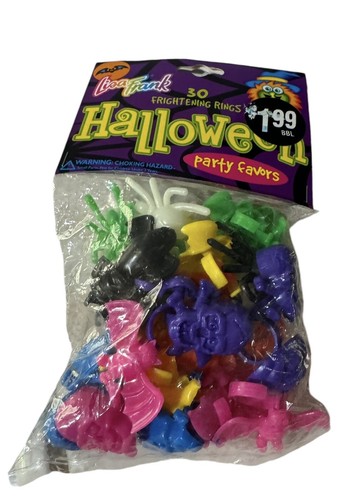 1990’s LISA FRANK Halloween Party Favors 30 Frightening Rings SEALED P5093 VTG - Picture 3 of 3