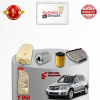 Set Service 4 Filter Und ÖL Mercedes GLK 200 CDI X204 105KW 143CV Von 2010-