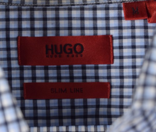 Hugo by Hugo Boss Hemd Herren Kleid Button Down Langarm Kariert Slim Line M - Bild 2 von 4
