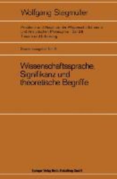 Thumbnail - Wissenschaftssprache, Signifikanz Und Theoretische Begriffe Wolfgang