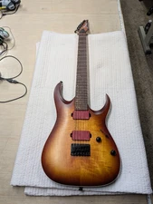 Ibanez RGA42FM Electric Guitar Dragon Eye Burst Flat Red EMG 81 & 85