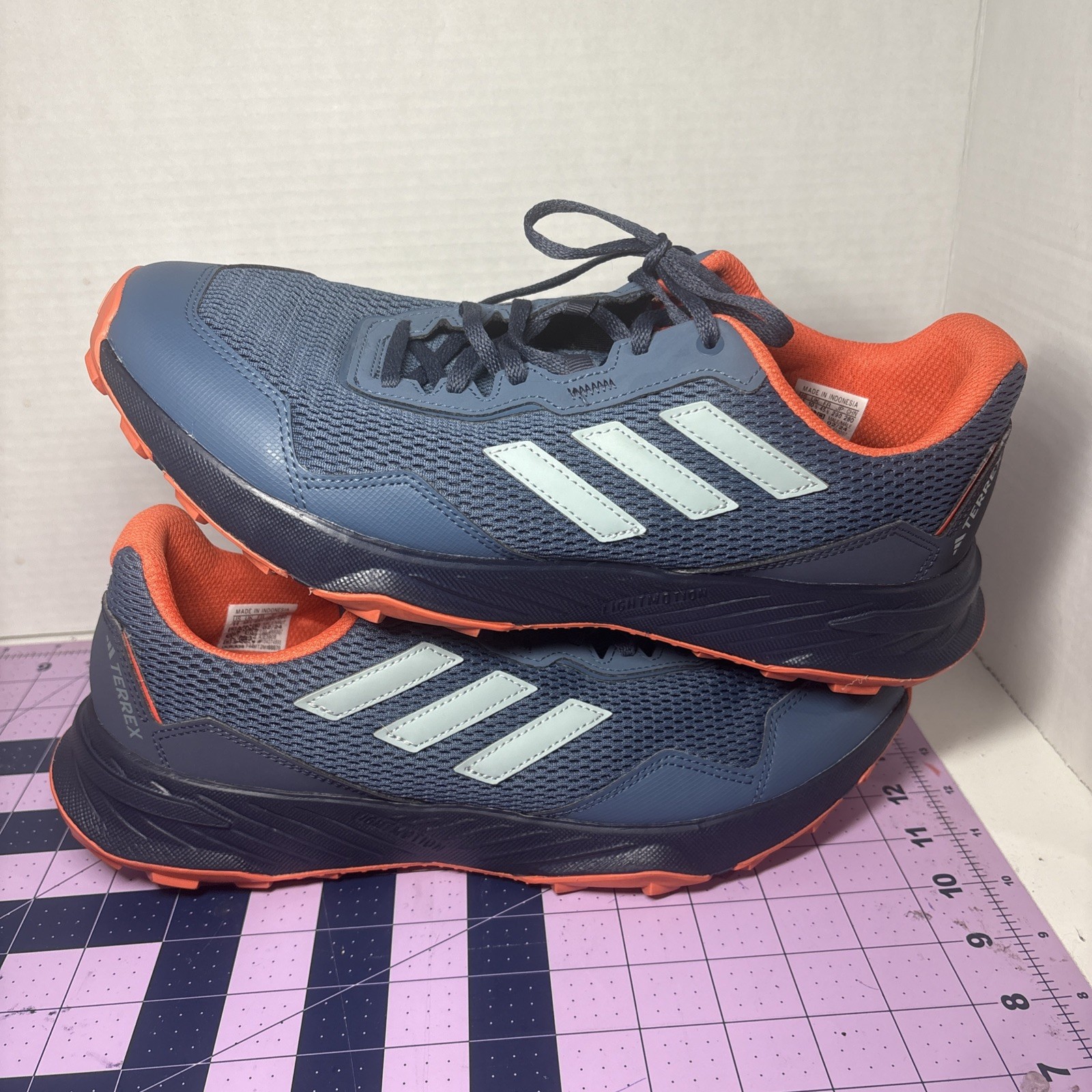 SAOLA Adidas Terrex Tracefinder Trail Running Sneakers Scarpe Uomo Taglia 8 Blu Arancione