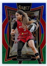 2025 Panini Select WNBA Concourse Green & Blue Prizm /349 Jordin Canada #62 6j0