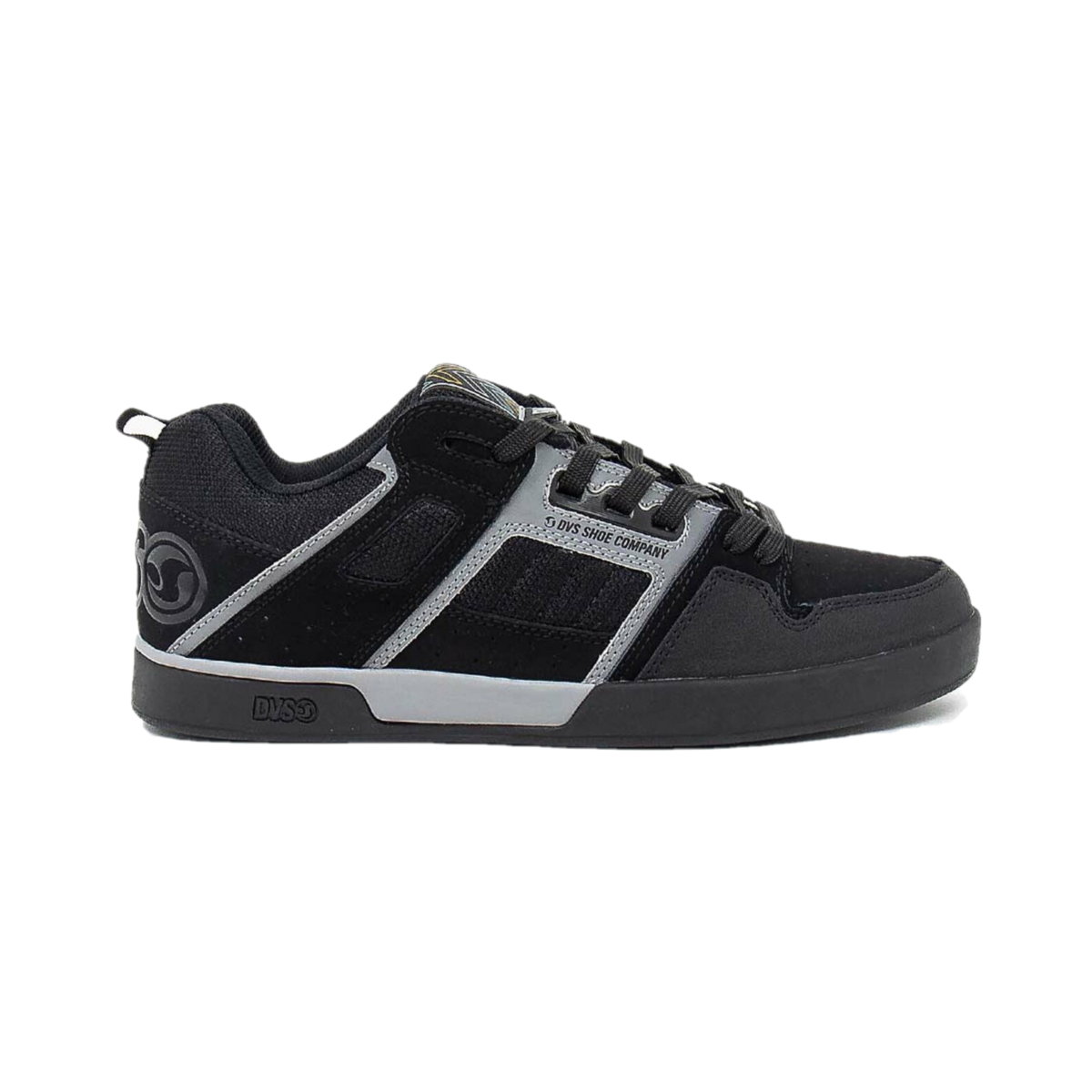 DVS F0000323005 - Men's Comanche 2.0 DB (Medium) Black/Grey Leather Skate Shoes