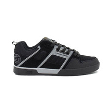 DVS F0000323005 - Men's Comanche 2.0 DB Medium Black/Grey Leather Skate Shoes
