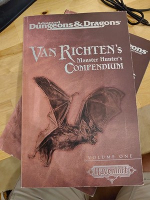 AD&D 2nd Edition Ravenloft -  Van Richtens Monster Hunter's Compendium 1-