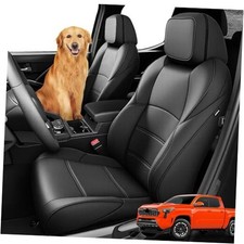 Car Seat Covers for Toyota Tacoma 2024 2025 2026 Double Cab Gas Full Set Black