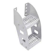 10" Truck Frame Step Mounted Side Steps - Compatible with Peterbilt Frame Fit