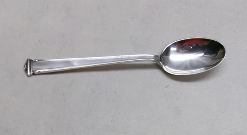 PANTHEON STERLING SILVER DEMITASSE SPOON-GREAT 1920 DECO-INTERNATIONAL SILVER