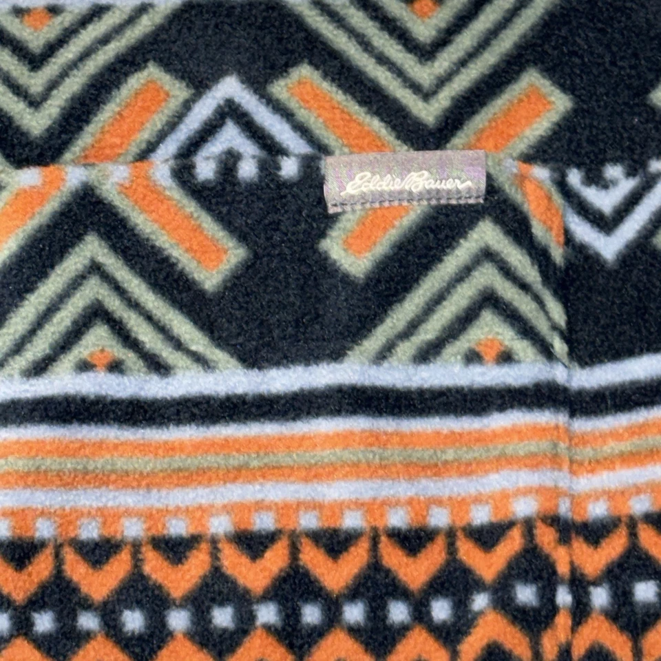 Eddie Bauer Shacket Mens XL Tall Fleece Western Button Up Aztec Soft - Image 4 of 4