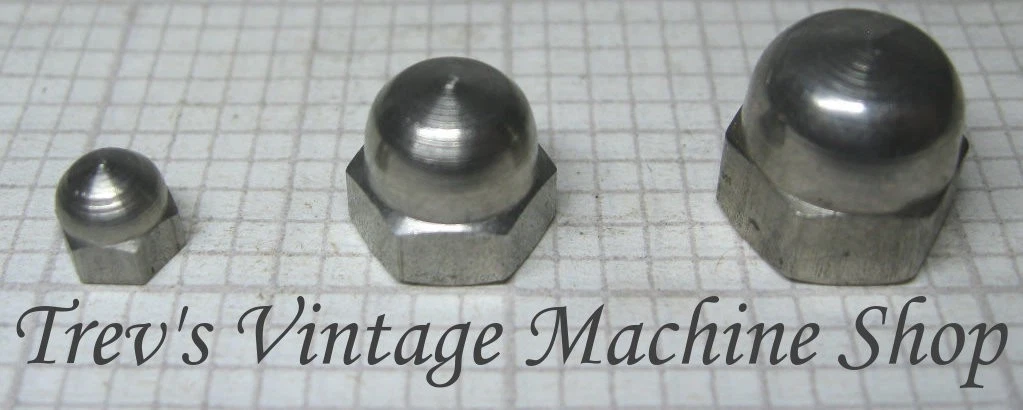 M5-0.8mm Acorn Hex Cap Nuts 50-Pack - 304 Stainless Steel - View #2