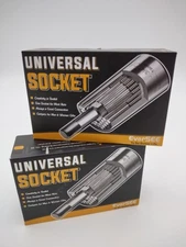 Universal Socket Tool Gifts for Men Lot of 2 Brand New, Super Grip Socket Adapte