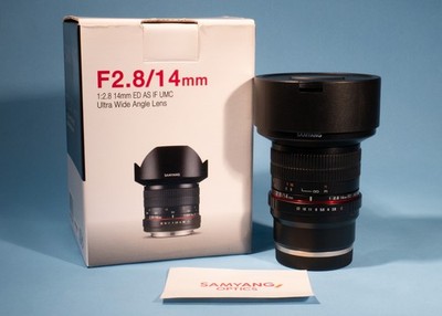 Samyang 14mm f/2.8 ED AS IF UMC Ultraweitwinkel Objektiv * Sony E Mount * NEUWERTIG